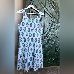 Crewcuts White and Purple Floral Kids Active  Dress